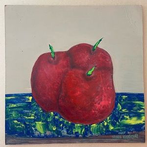 Acrylic painting on cardboard